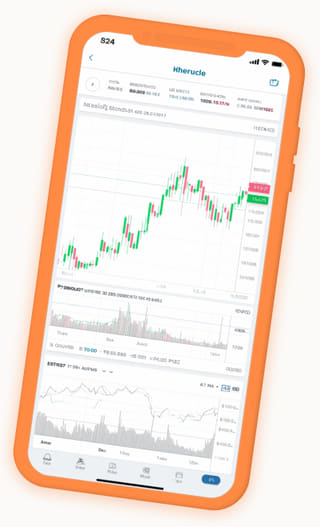 Dashboard du portefeuille en direct sur l'application de trading crypto Ronce Capitecto